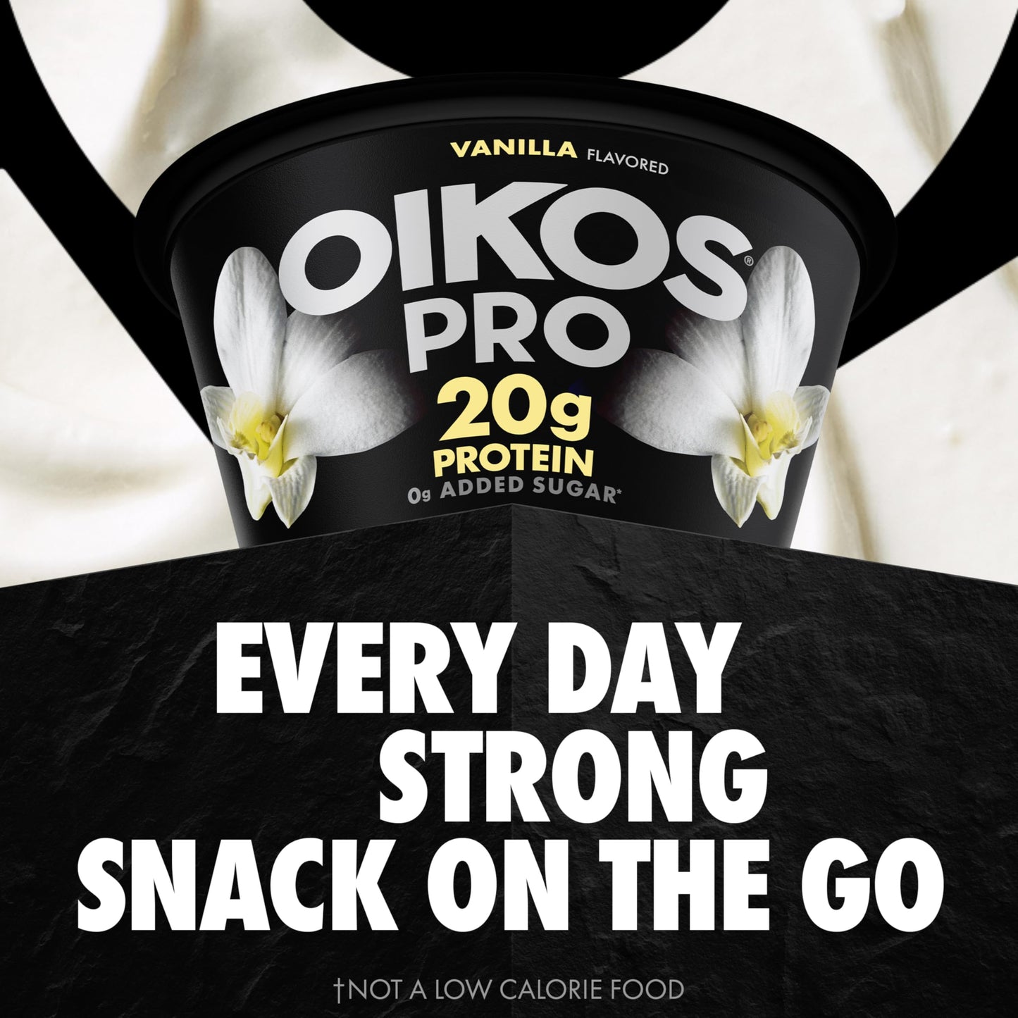 Oikos Pro Vanilla Yogurt-Cultured Ultra-Filtered Milk Product, 20 Grams of Protein, 0g Added Sugar, Just Delicious High Protein