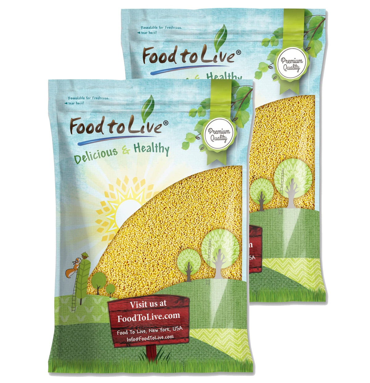 Hulled Millet, 18 Pounds - Whole Grain Seeds, Kosher, Raw, Bulk