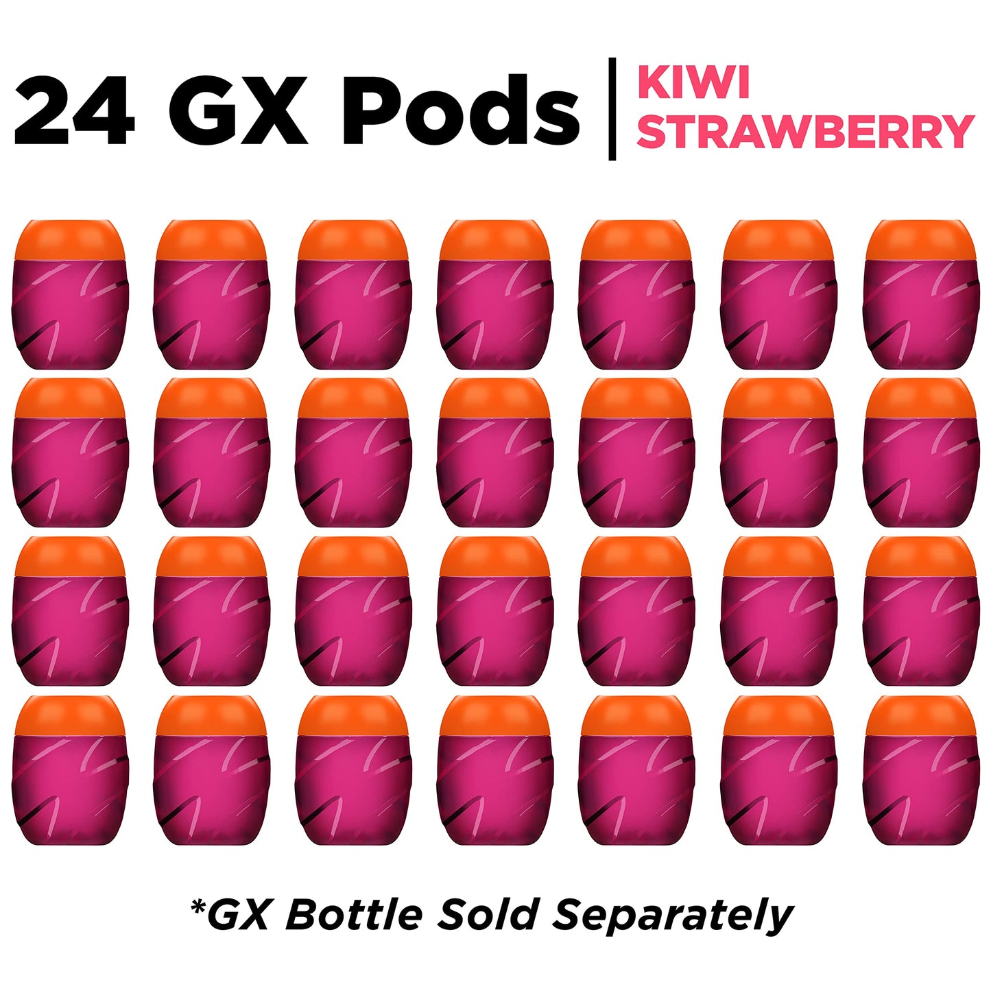 Gatorade GX Pods, Kiwi Strawberry, 24ct (6 x 4-pack), Uni  mature-themed Sports Drink Pods