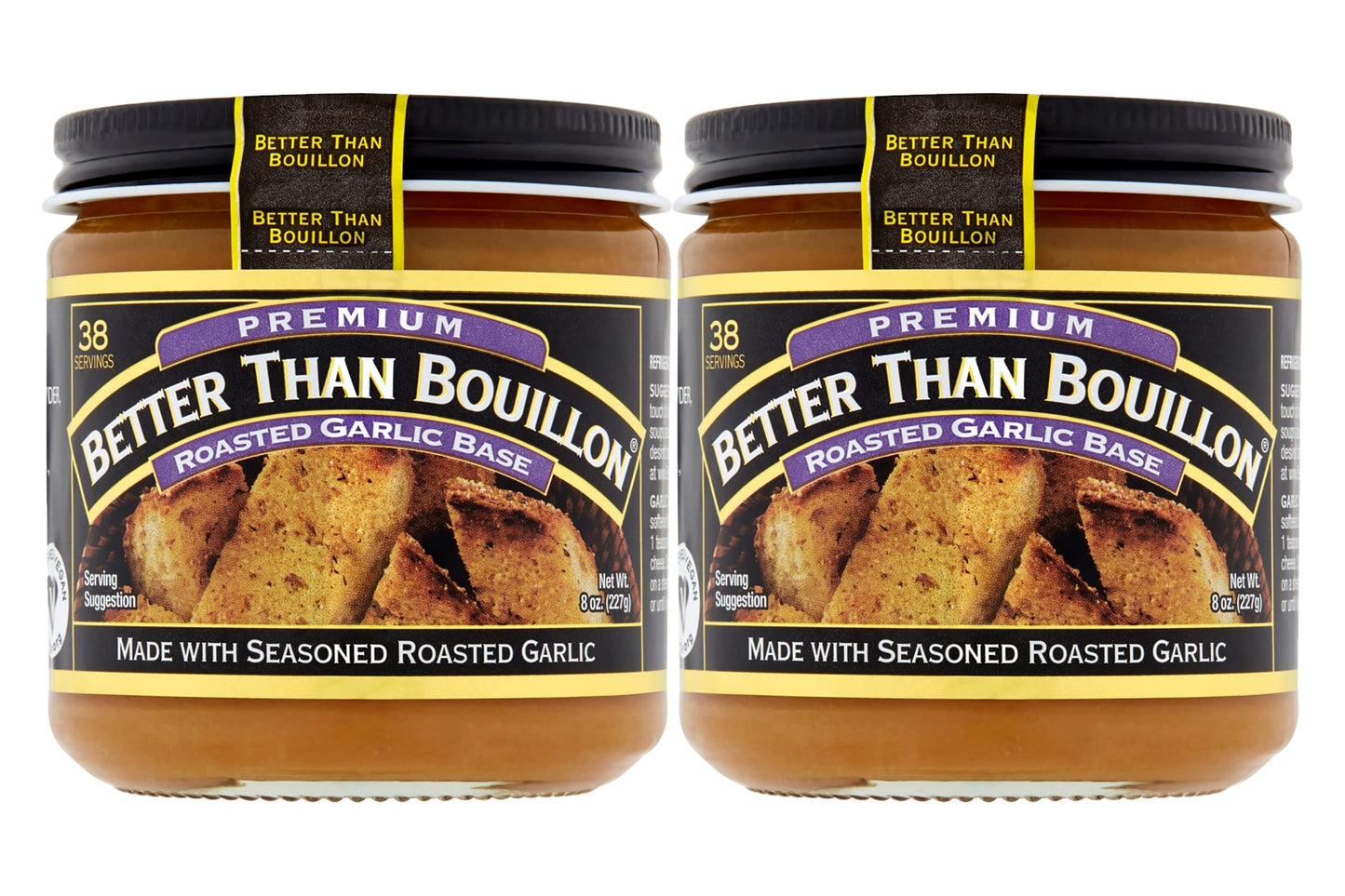 Better Than Bouillon Premium Roasted Garlic Base, 8 Ounce (Pack of 2), Model 1063610391