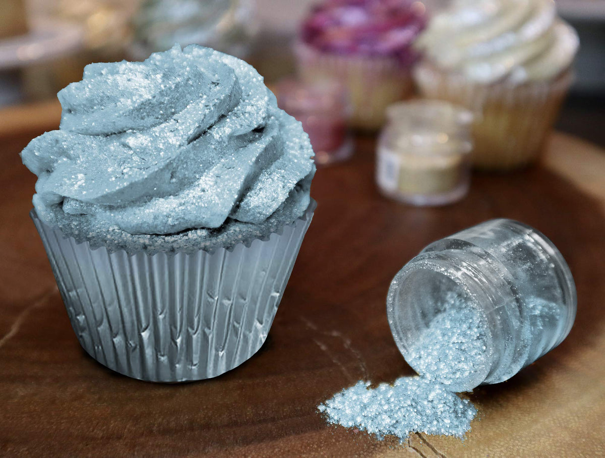 Bakell Tinker Dust - Soft Blue (5G 1X Jar) | Edible Glitter For Cakes, Cupcakes, Cake Pops, Drinks