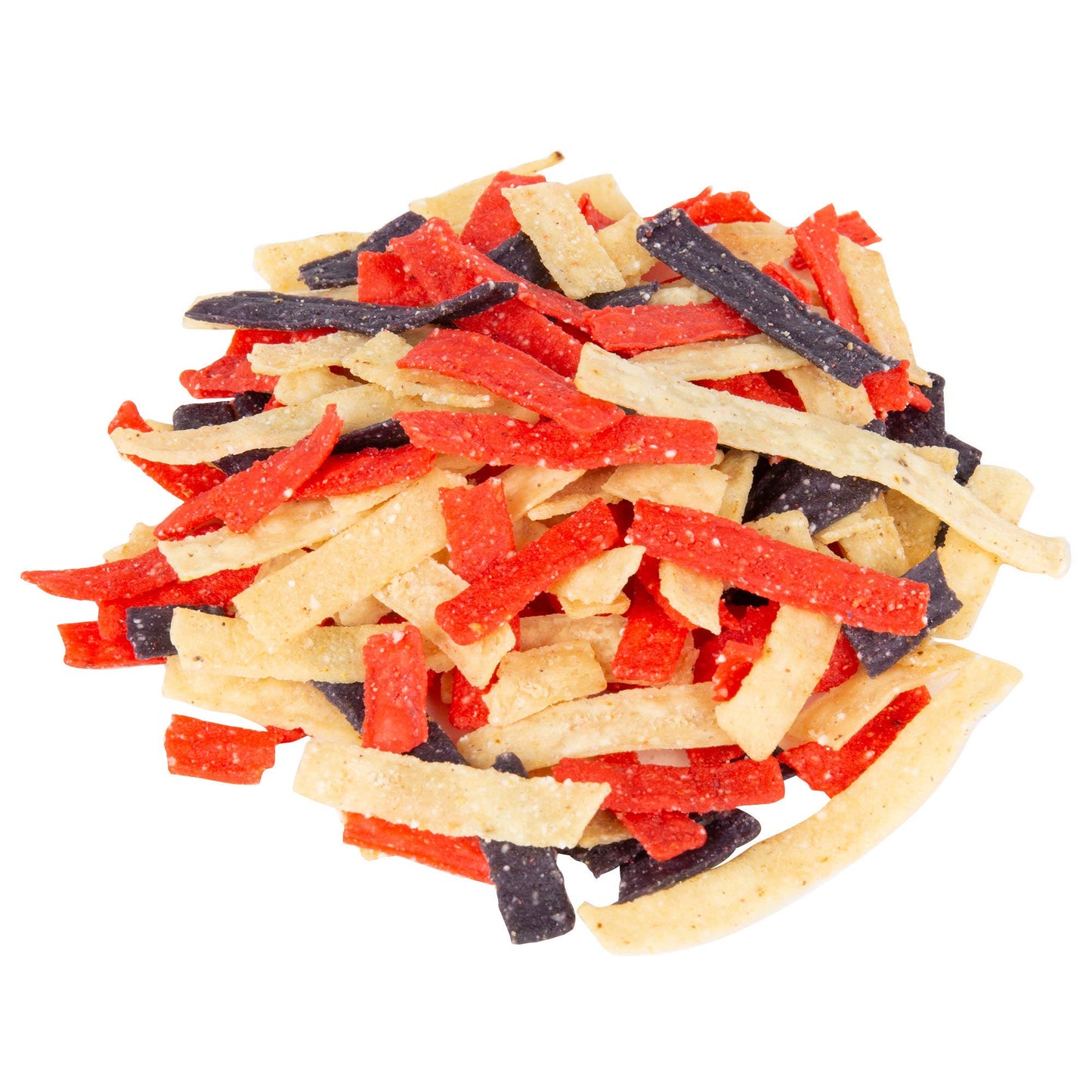 Fresh Gourmet Tri | Color Tortilla Strips | 1 Pound | Low Carb | Crunchy Snack And Salad Topper
