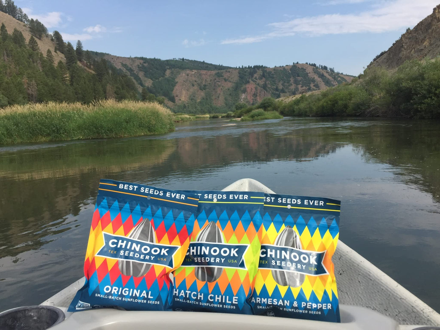 Chinook Seedery Flavored Sunflower Seeds Variety Pack of 6, 4oz - Sunflower Seeds to Eat - Keto, Low Sodium, Jumbo, Roasted, Bas