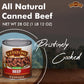 Keystone Meats All Natural Canned Beef 28 Ounce Long Term Shelf Life Emergency Survival Food Canned Meat | Fully Cooked Ready To Eat Family Pack Of 1