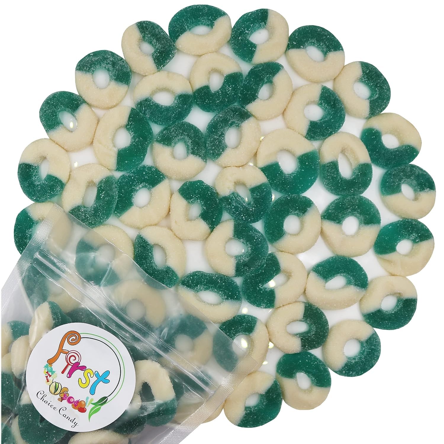 FirstChoiceCandy Gummy Rings (Blue Raspberry, 5 Pound (Pack of 1))