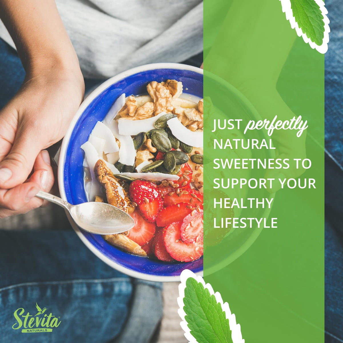 Stevita Stevia with Xylitol Supreme - 50 Packets, Pack of 4 - All-Natural Sweetener, No Calories - Non-GMO, Vegan, Kosher, Keto,