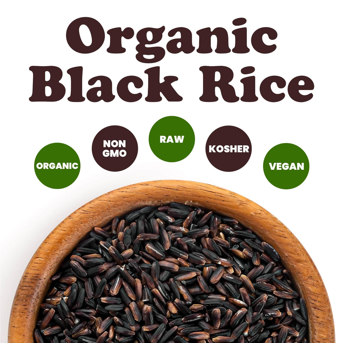 Food To Live Organic Black Rice, 10 Pounds - Whole Grain Non-Gmo Rice. Nutty And Sweet Flavor. Rich In Antioxidants And Dietary