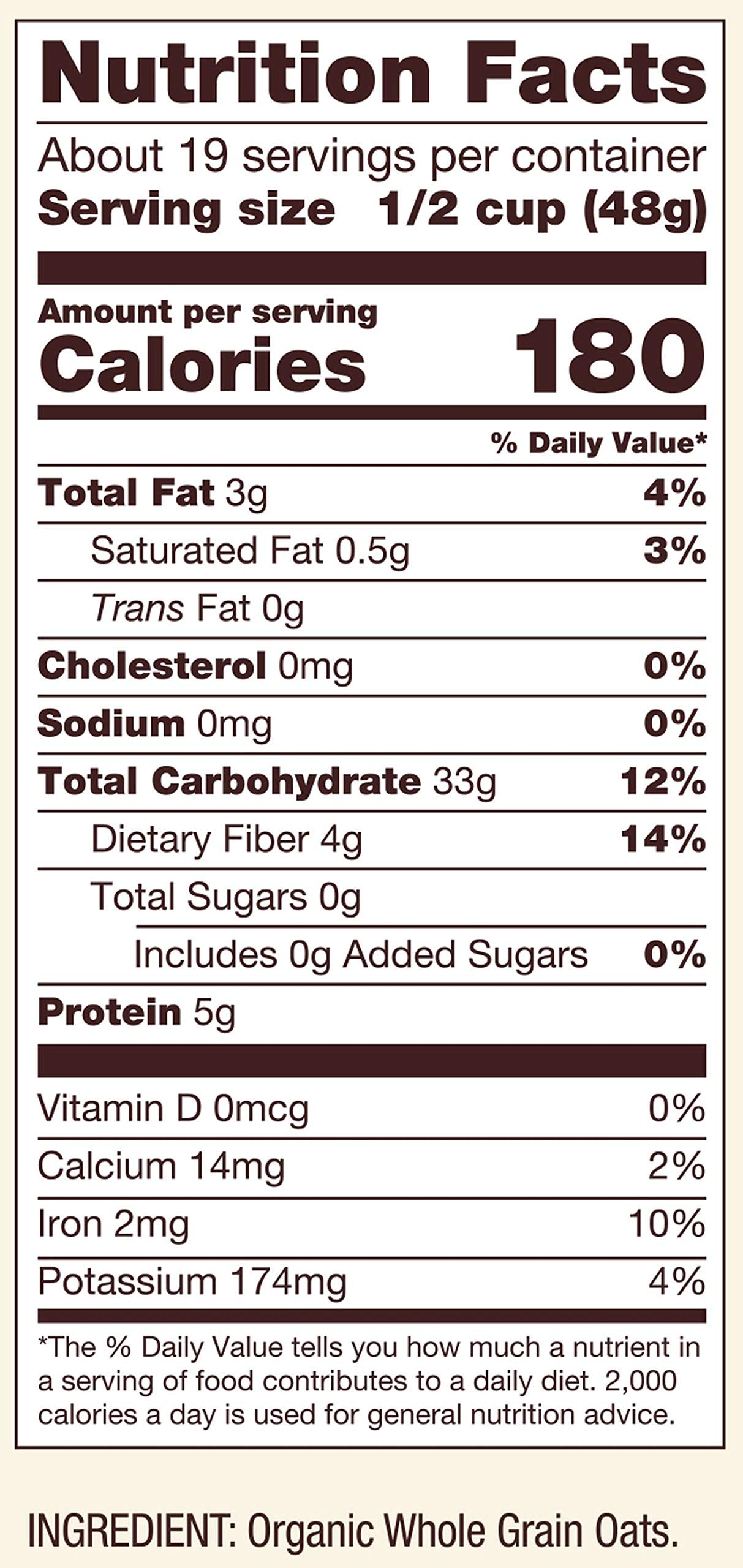 Bobs Red Mill Organic Extra Thick Rolled Oats, 32 oz, Pack of 1