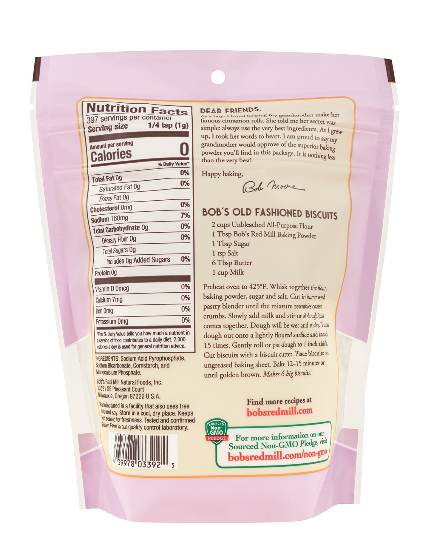Bob'S Red Mill Baking Powder, 14 Ounce (Pack Of 1)