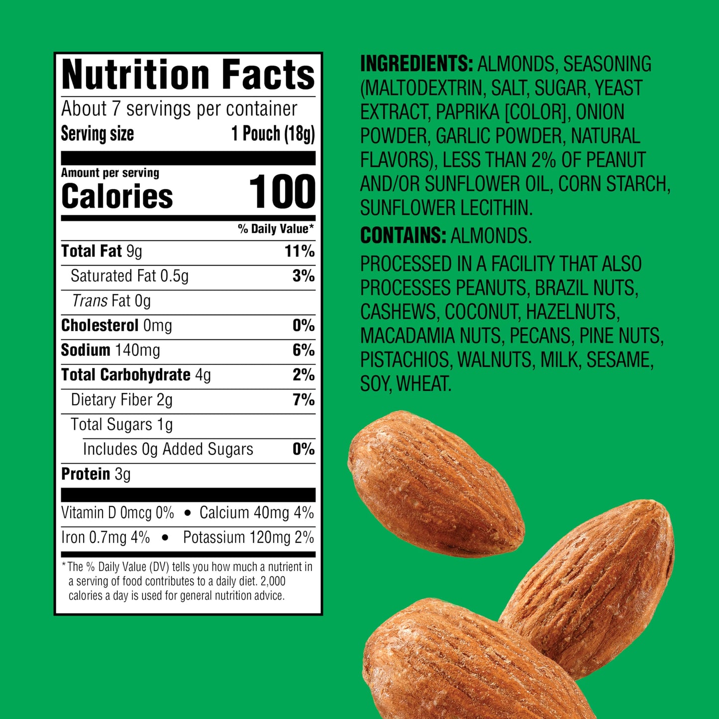 Emerald Diamond 100 Calorie Packs Dry Roasted Almonds