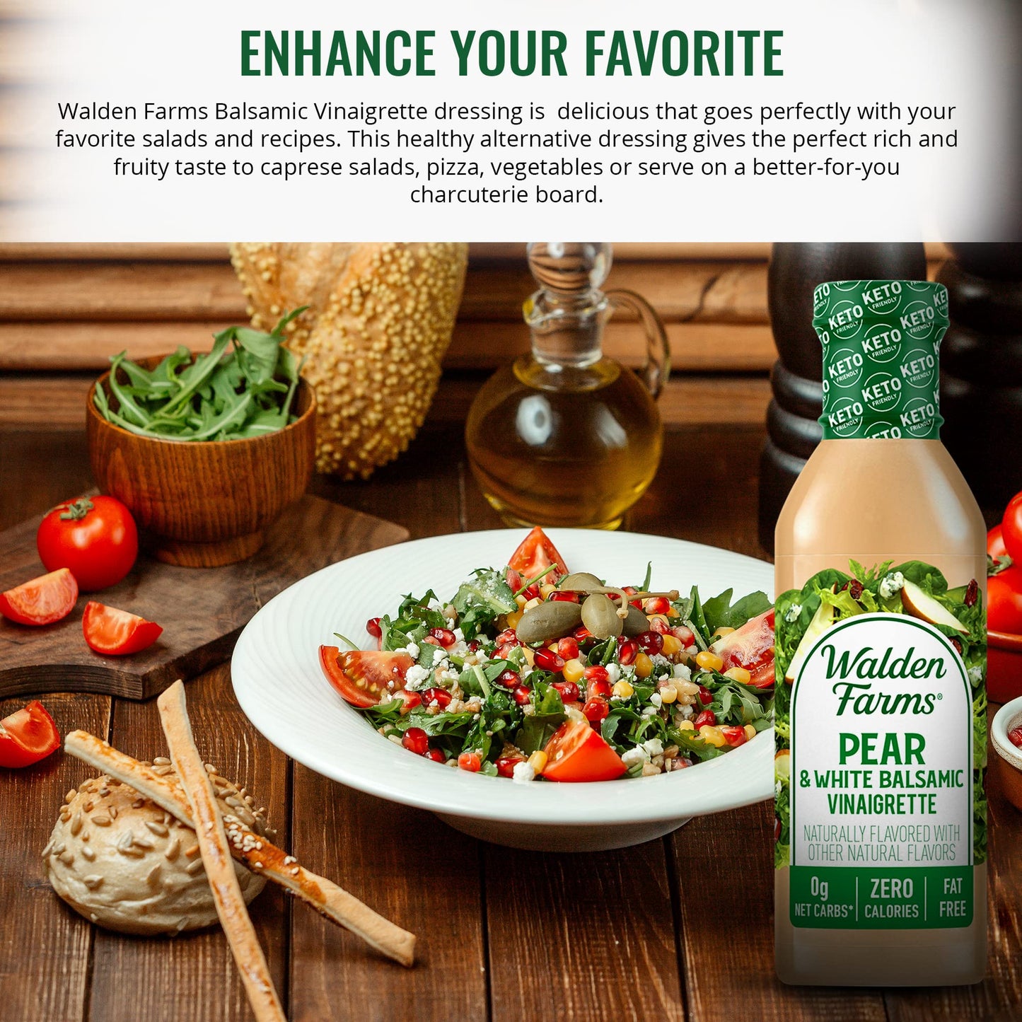 Walden Farms Drssng Cf Pear&Wht Balsamic 12 Oz