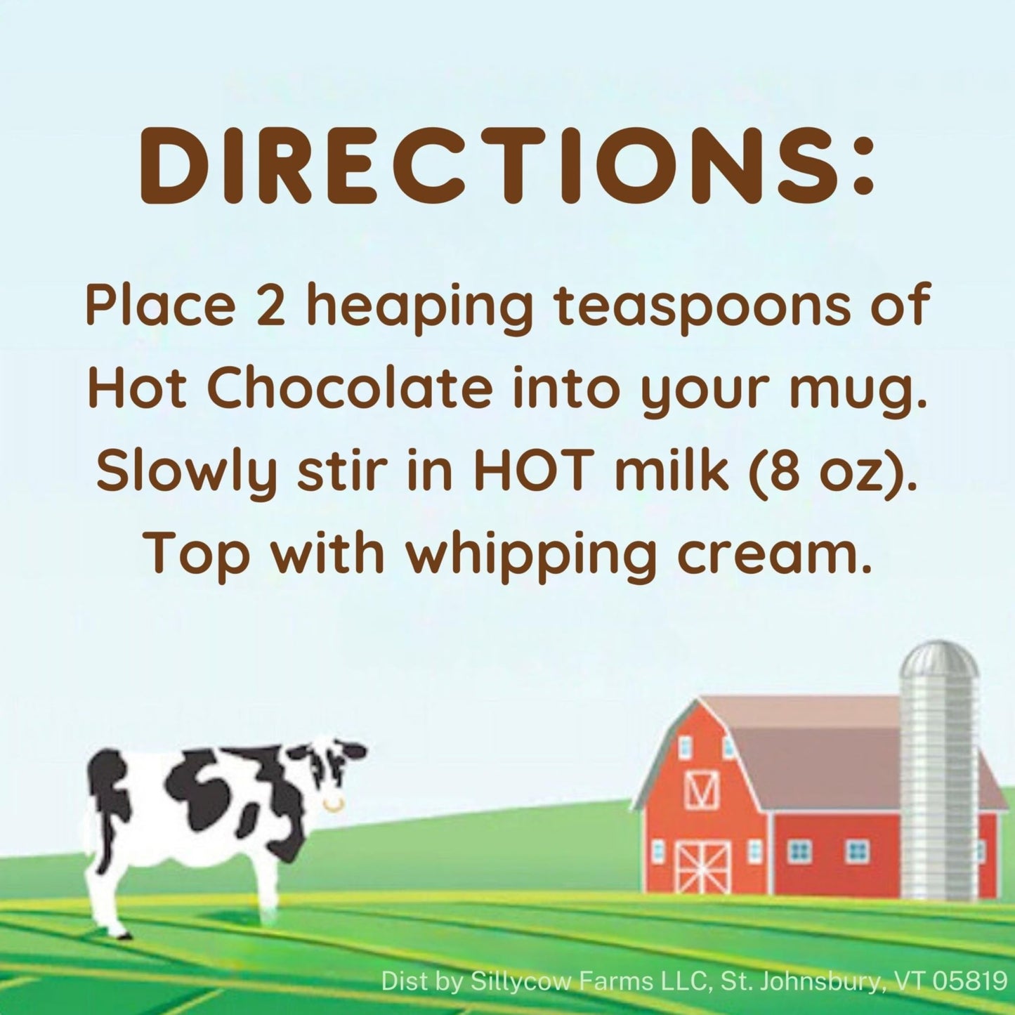 Sillycow Farms Hot Chocolate Mix Truffle Flavor | Vegan, Nut Free Certified Quality Cocoa Powder | Gluten-Free, Non-Gmo & Dairy-