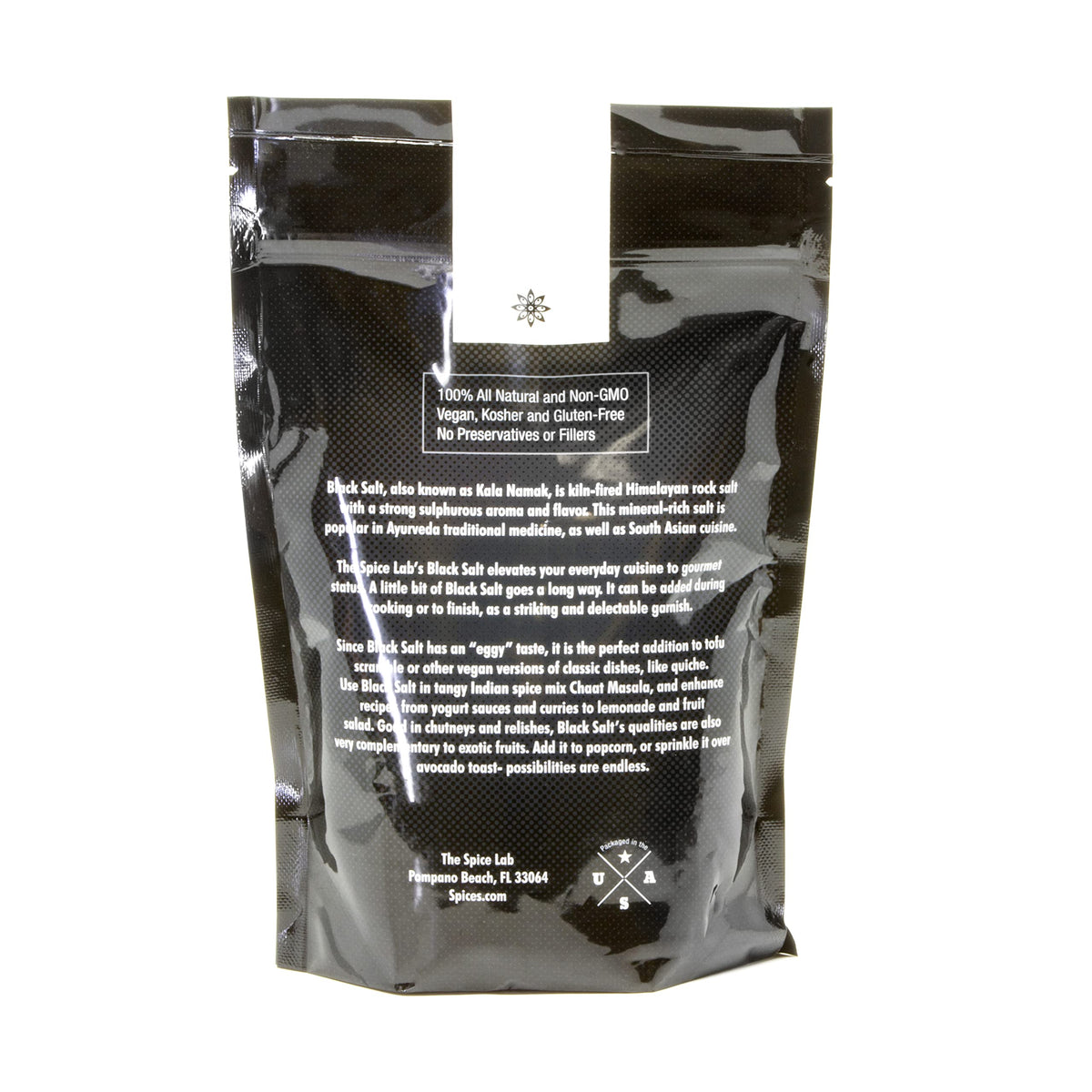 The Spice Lab Kala Namak Black Salt - Indian Himalayan Black Salt - 1 Pound - Vegan Kala Namak Salt - Natural Indian Black Salt