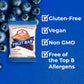 Betty Lous Fruit Bars, Blueberry Pack of 12, Gluten Free, Vegan, Non GMO, Deliciously Healthy Snacks Made with All Natural Frui