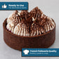 Cambie Round Chocolate Medium Tart Shells, 2.17 in Diameter, French Style Cocoa Tarts with Dark Chocolate Coating (Pack of 40)