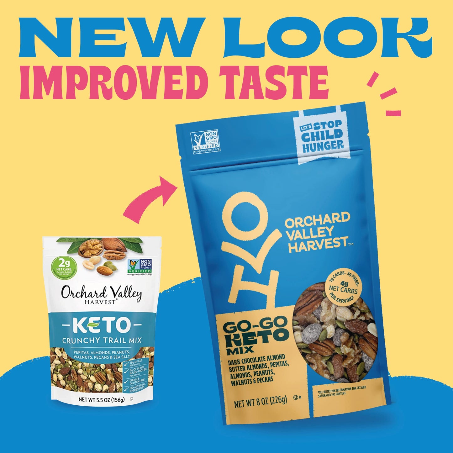 Orchard Valley Harvest Go Go Keto Mix, 8 oz (Pack of 1), Dark Chocolate Almond Butter Almonds, Pepitas, Almonds, Peanuts, Walnut