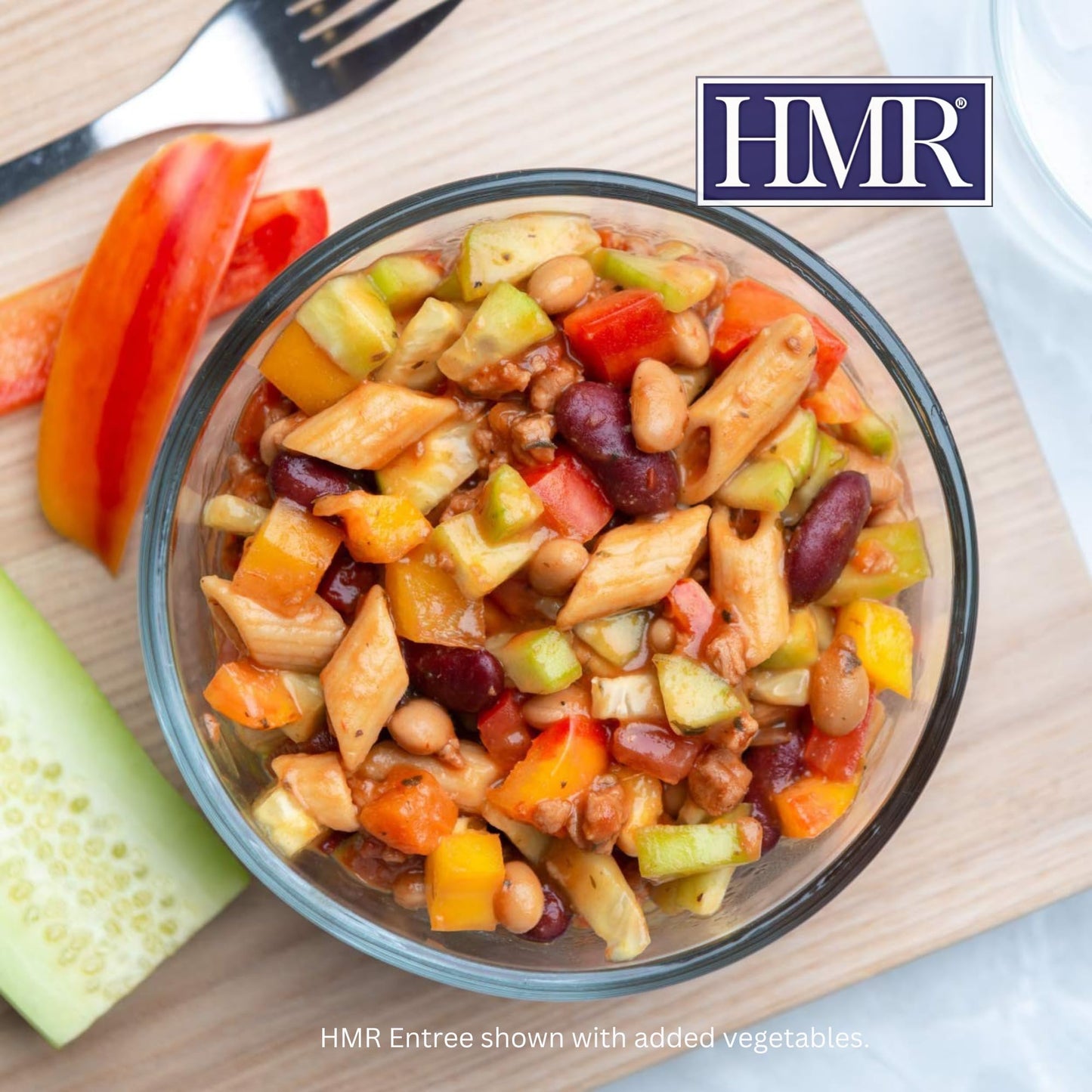 HMR Pasta Fagioli Entr  e | Pre-packaged Lunch or Dinner to Support Weight Loss | Ready to Eat | Vegetarian | 14g of Protein | L