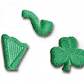 Edible, St Patrick's Sugar Assortment, 1" - 220 Pieces