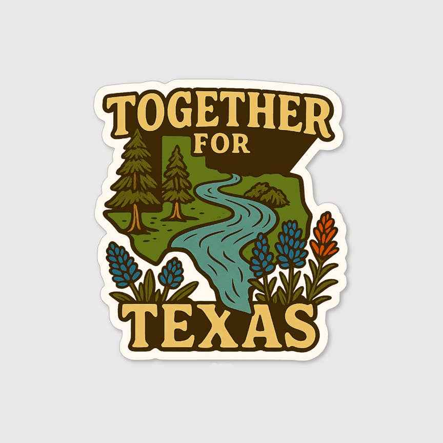 Texas Flood Relief Stickers - Texas Stickers - Texas Strong