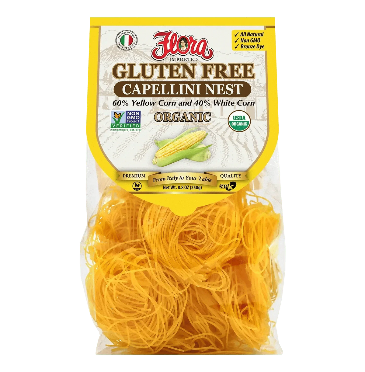 Gluten Free Capellini Pasta Nest - Organic - 8.8 oz