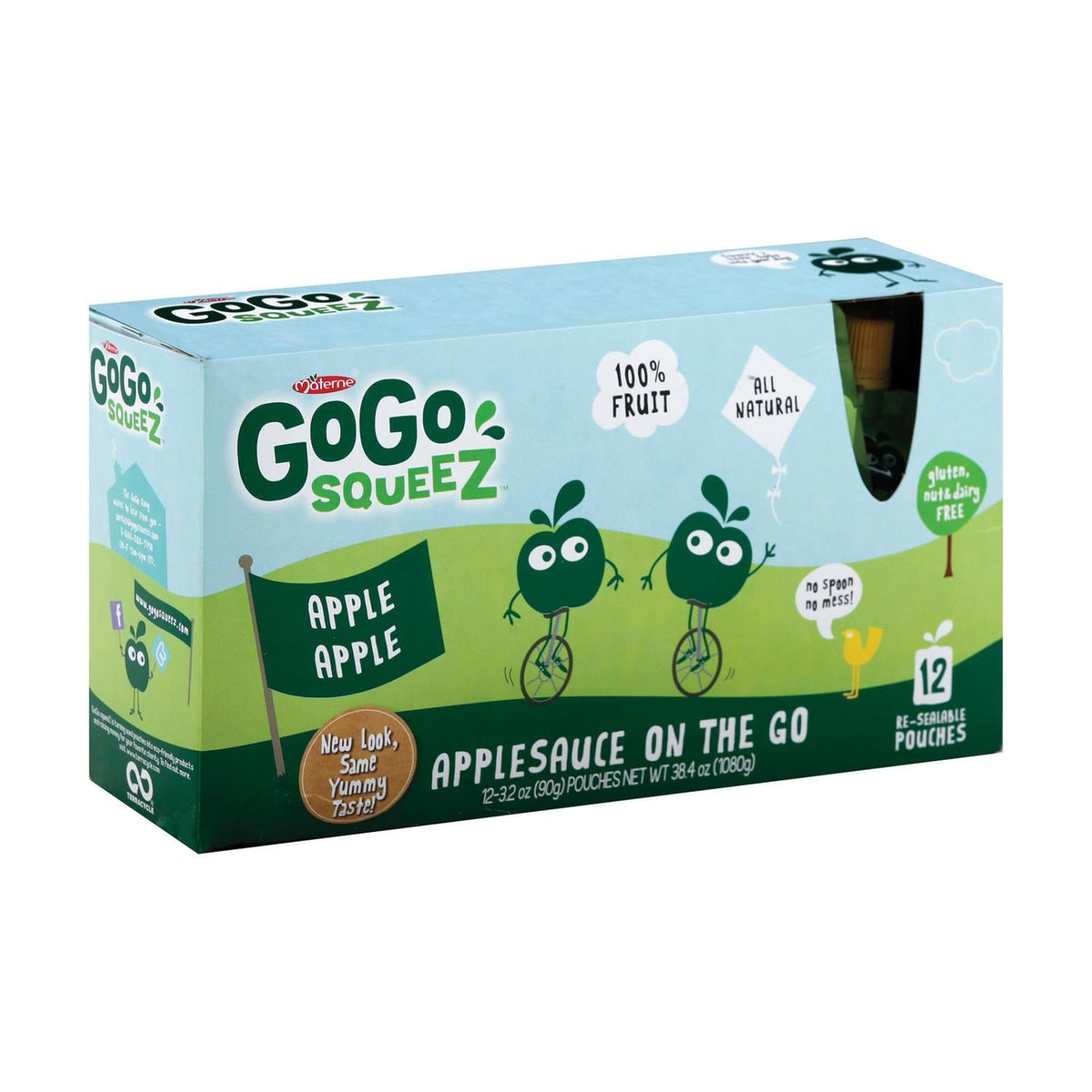 Gogo Squeeze Organic Apple Sauce, 6-Pack, 3.2 Oz