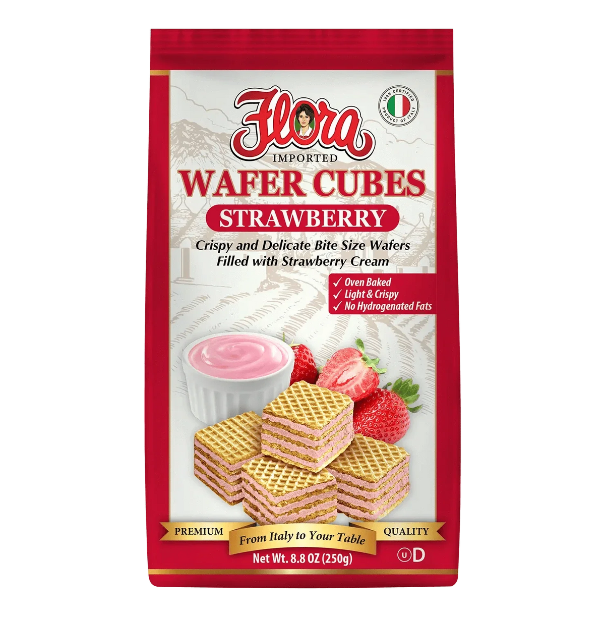Wafer Cubes - Strawberry - 8.8 oz