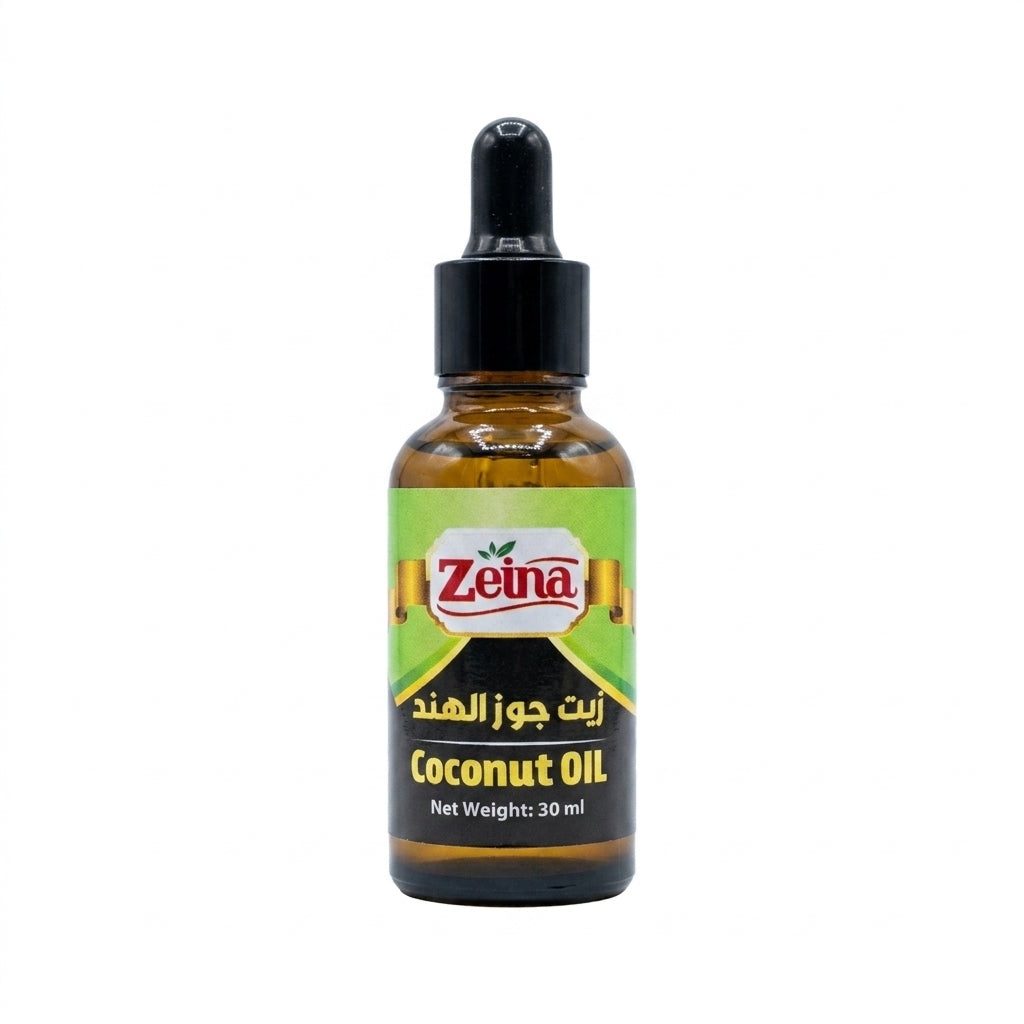 Zeina Coconut Oil 30ml - Pure Natural Dropper Bottle