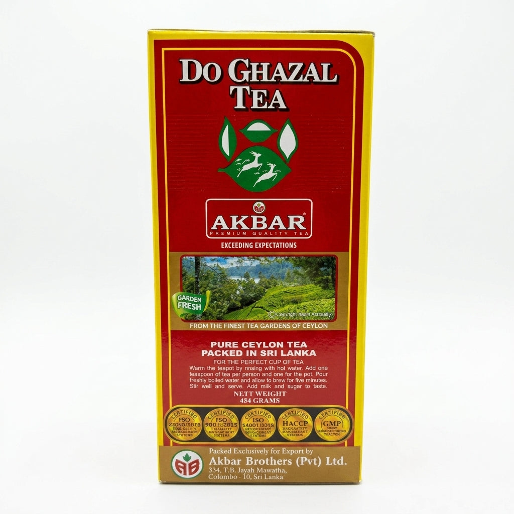 Akbar Do Ghazal Tea 454g - Pure Ceylon Tea Garden Fresh