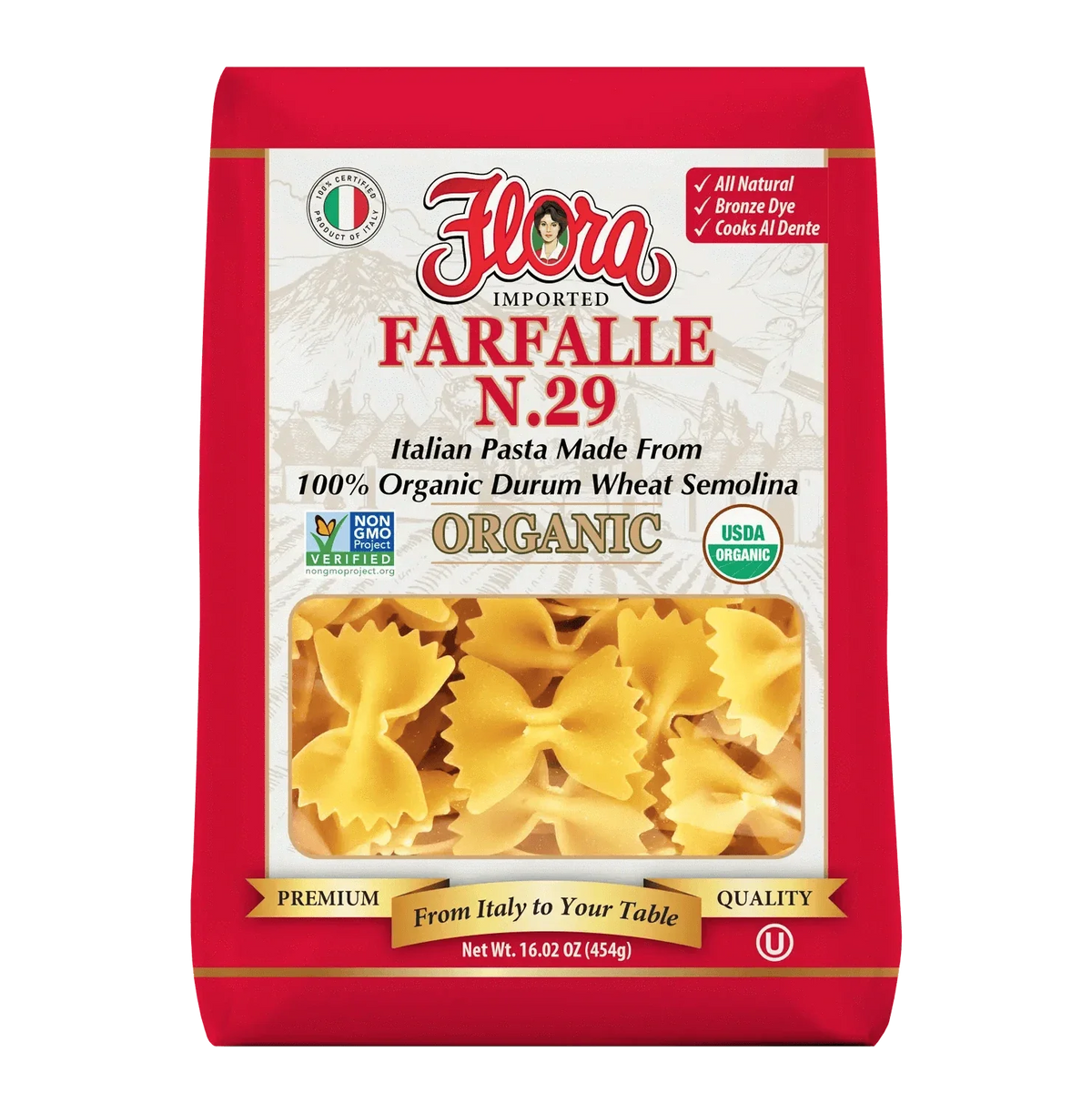 Farfalle Pasta No. 29 - Organic - 16.02 oz