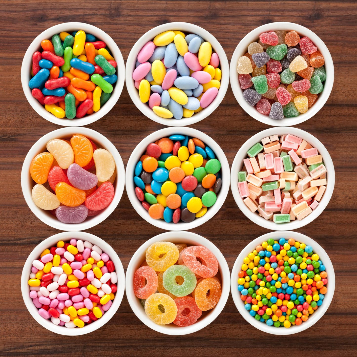 By The Cup Assorted Fruit Sours Chewy Candy, 1 Lb Bulk Bag