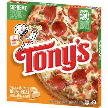 Tonys Pizzeria Style Pizza Supreme, 20.6 Ounce -- 16 Per Case.