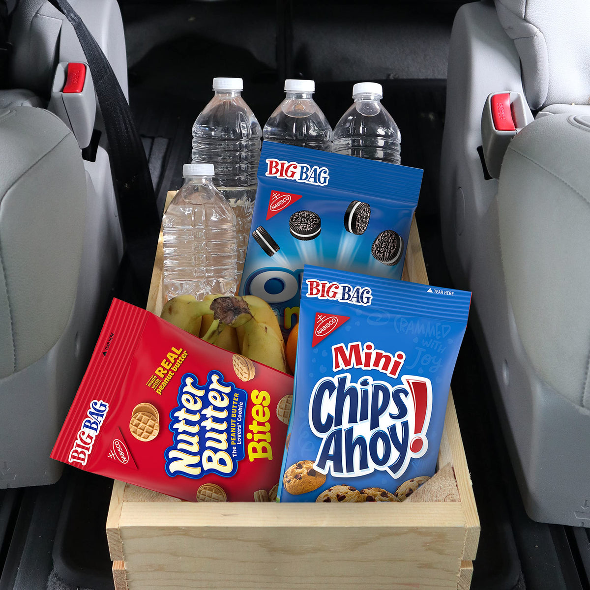 Oreo Mini Cookies, Chips Ahoy! Mini Cookies, Nutter Butter Bites & Ritz Bits Cheese Crackers Variety Pack, 15 Big Bags