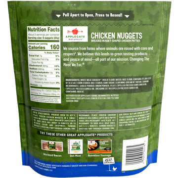 Applegate, Natural Chicken Nuggets Family Size, 16oz (Frozen)