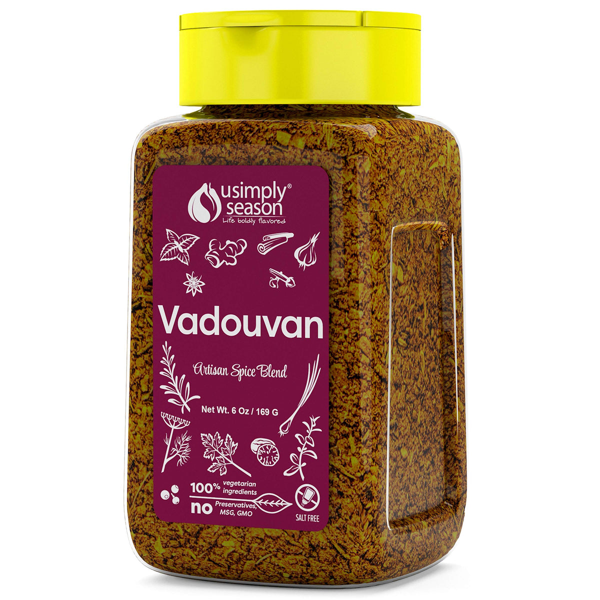 USIMPLY SEASON Vadouvan Curry Spice Blend - Vegan, Non-GMO, 6 oz, Model USS2011