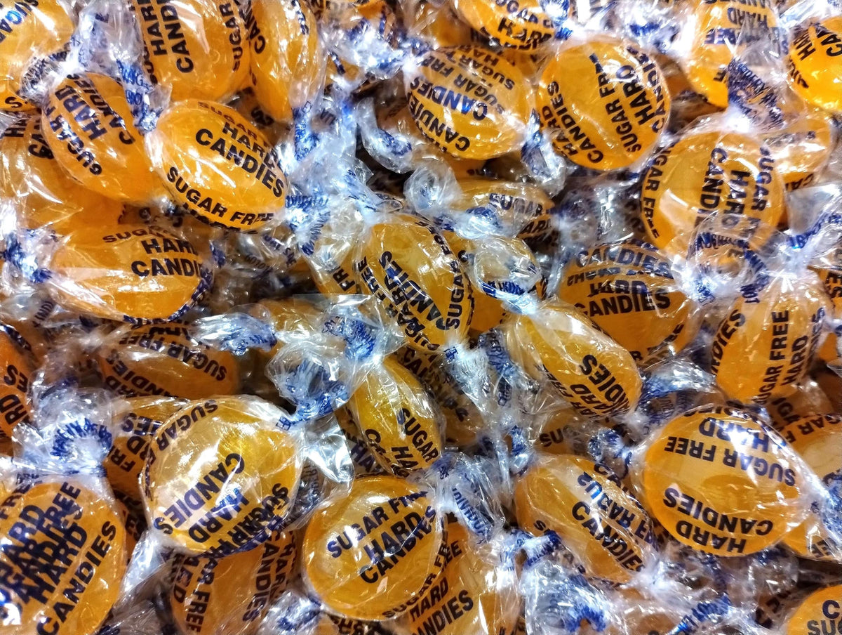 Sugar Free Butterscotch Hard Candy Buttons - 50 Pieces of Fresh Delicious Individually Wrapped Candy