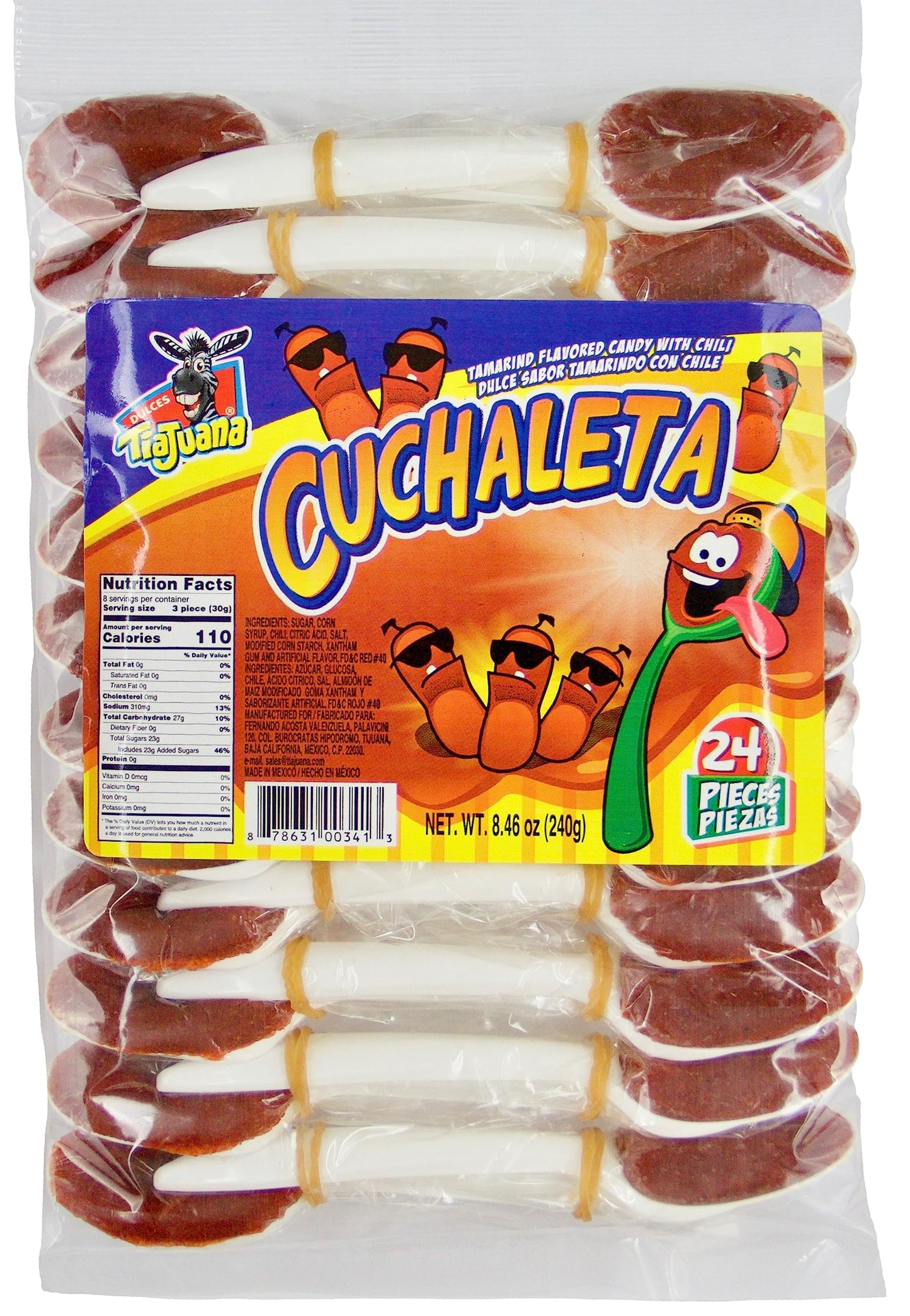 Generic Tamarind Flavored Spoon Candy with Chili - Cucharitas - Regular Size