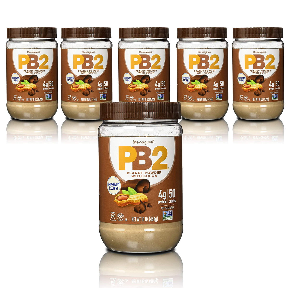 PB2 Foods PB2 Peanut Butter in Chocolate Powder (6 x 454g)