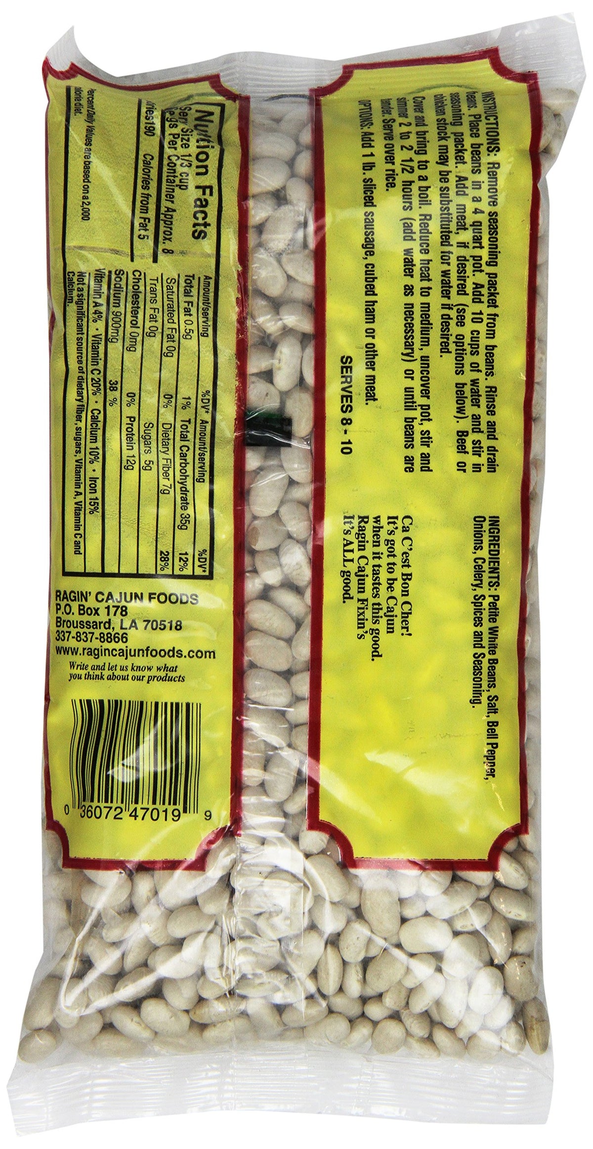 Seasoned White Beans 16 Oz Ragin Cajun (Pack Of 6)