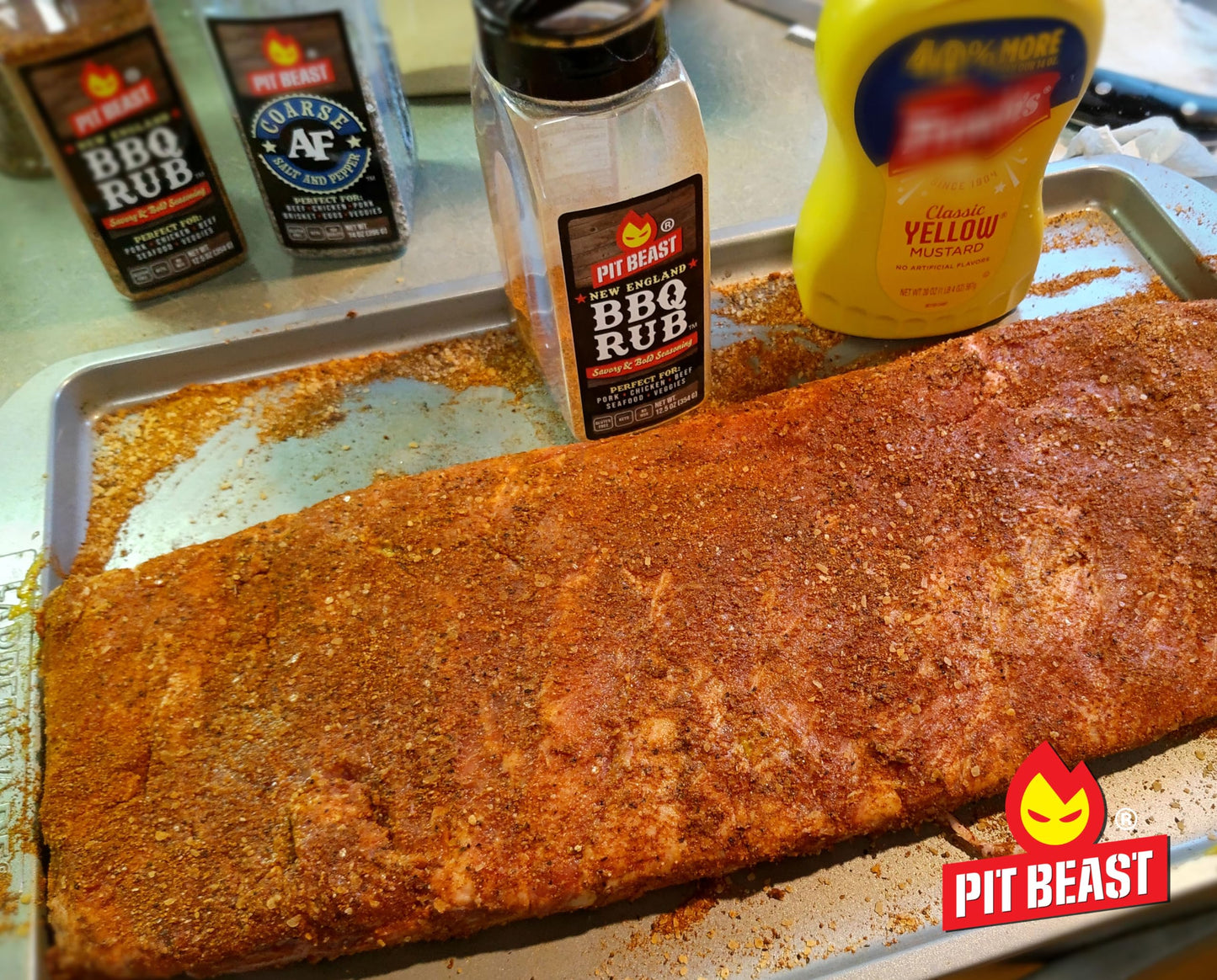Pit Beast New England BBQ Rub | Keto, Sugar-Free, 0 Carbs, NO MSG, Gluten Free | Savory and Bold Barbecue and Grill Seasoning fo