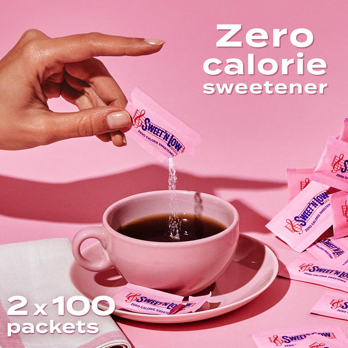 Sweet'N Low Zero-Calorie Sweetener | Contains Saccharin, Sugar Substitute, Keto, Vegan, Gluten-Free | Great For Cooking, Baking,