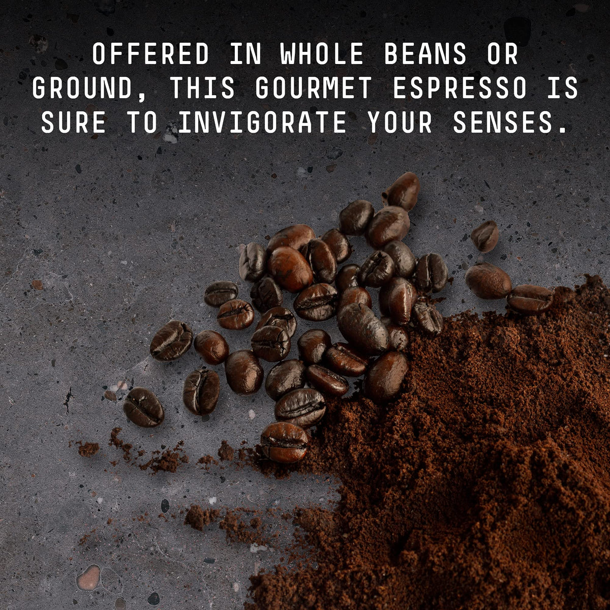 Stone Street Espresso Coffee, Ground, High Caffeine Blend, Dark Roast, 16 Ounce
