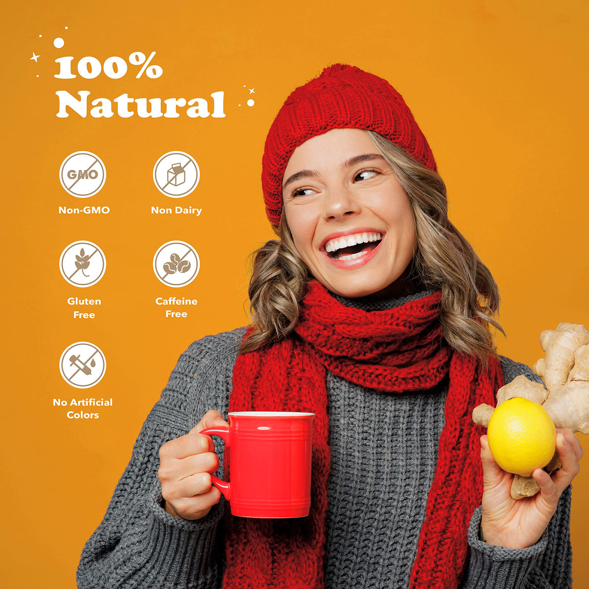 Pocas Honey Ginger Instant Tea Powder, Original & Soursop Variety 2-Pack, Ginger Extract & Real Honey, Caffeine-Free Tea, 20 Packets Per Box