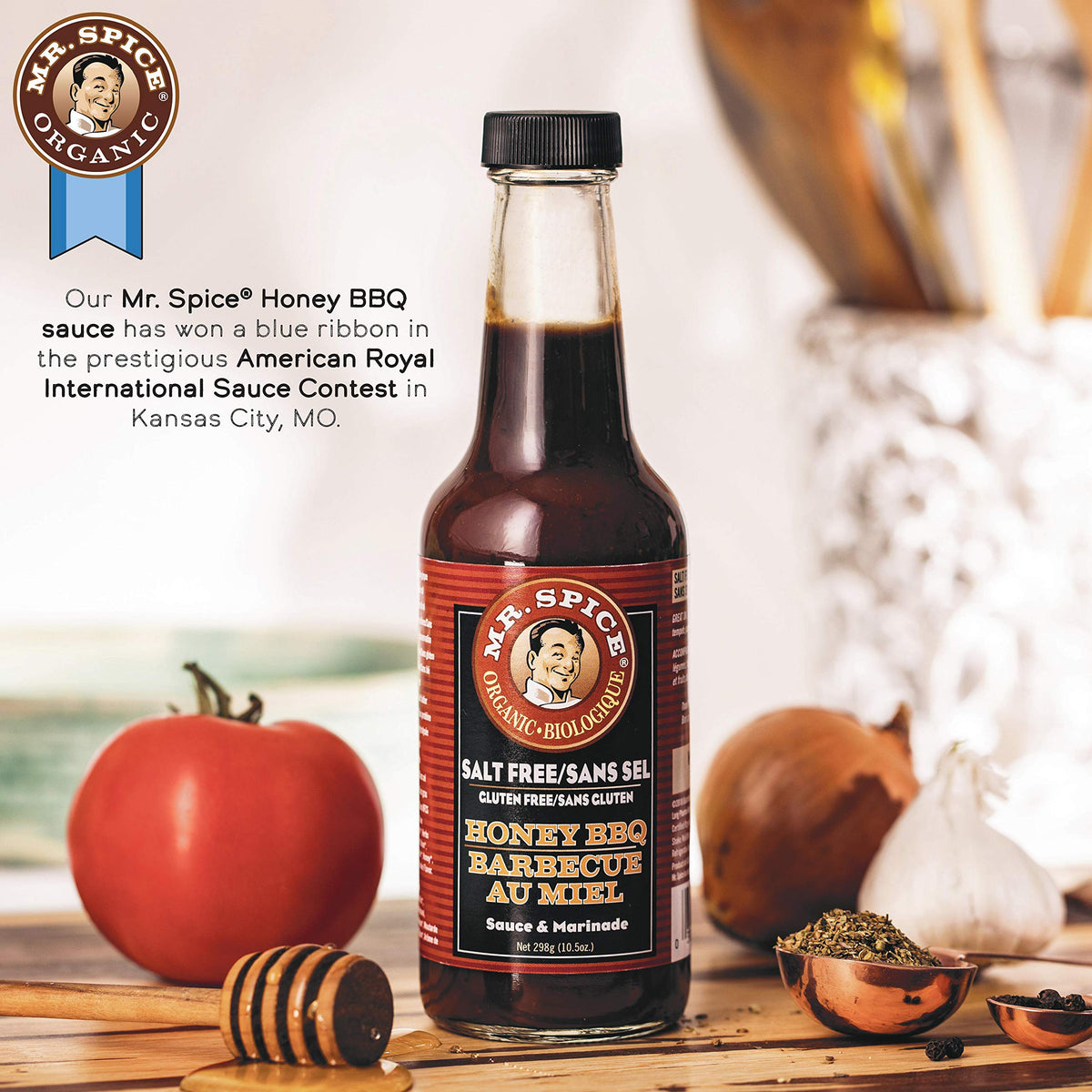 Mr. Spice Organic - Salt Free Sauce (Honey Bbq, Single)