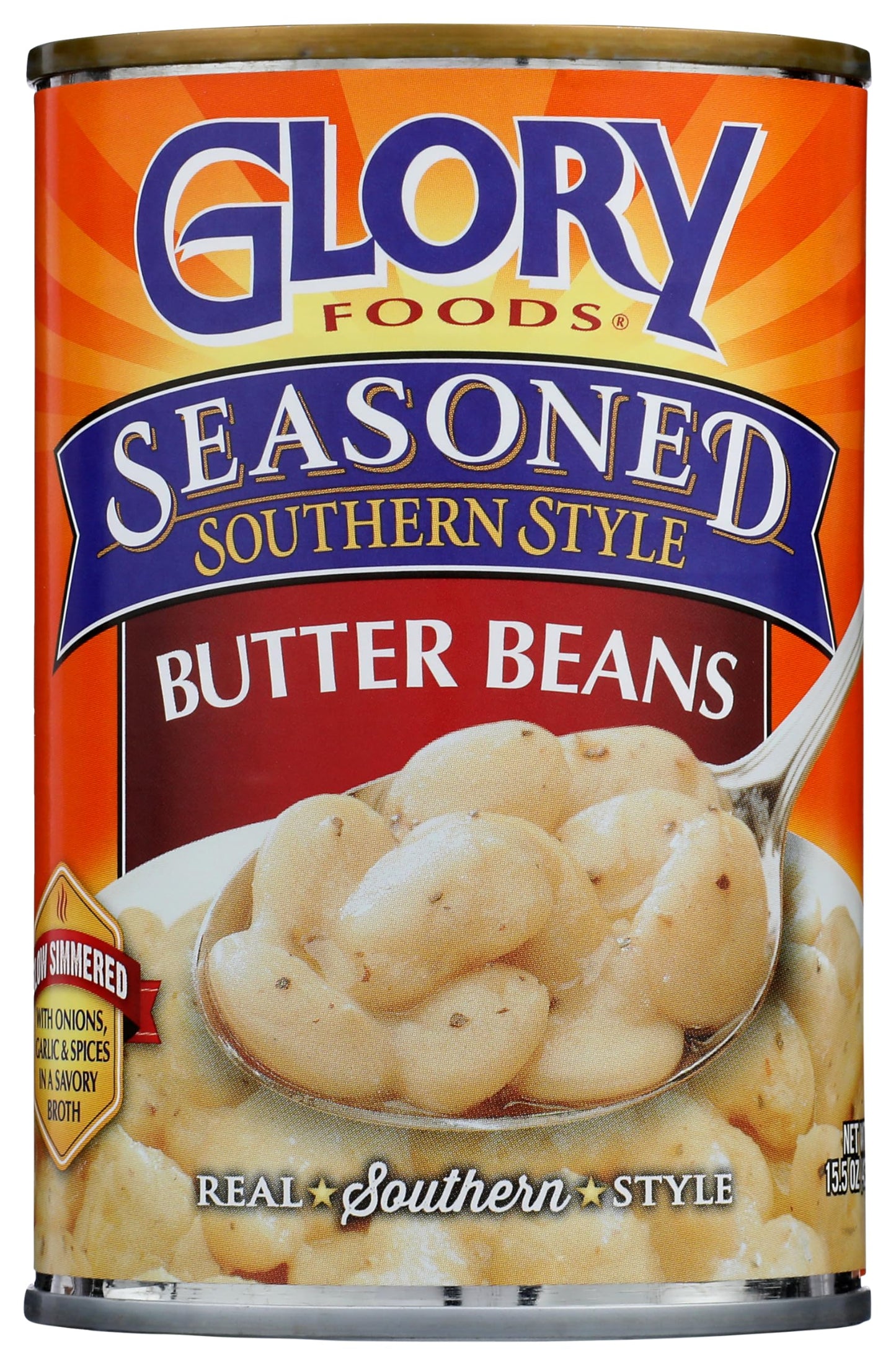 Glory Foods, Seasoned Southern Style Butter Beans, 15 Ounce