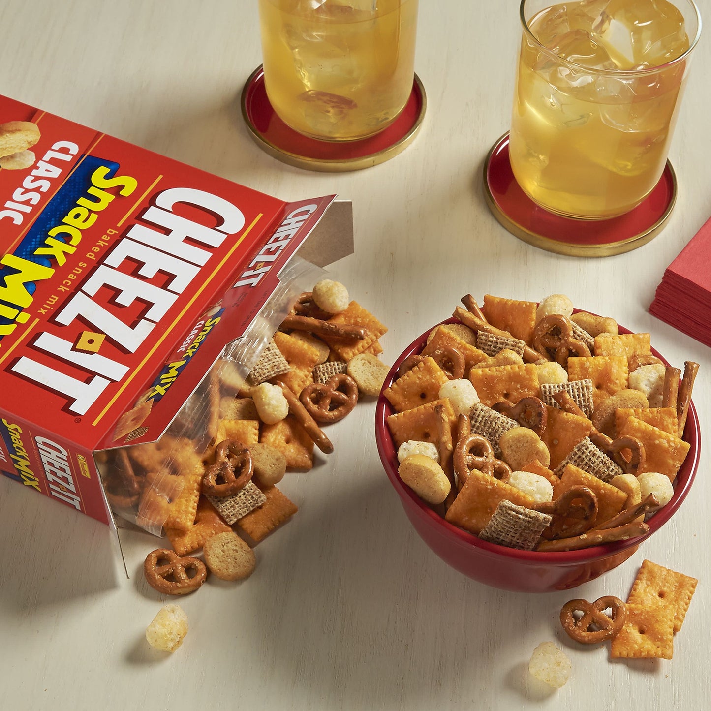 Cheez-It Baked Snack Mix, Classic, 10.5 Ounce (Pack of 3), Red, Model 2410051444