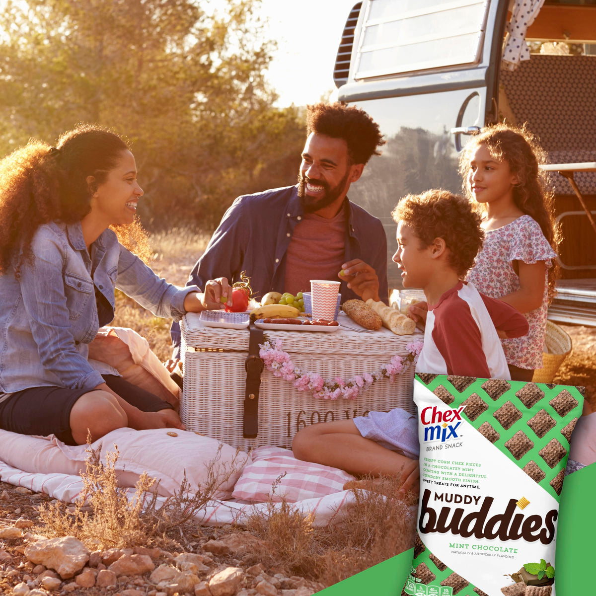 Chex Mix Muddy Buddies, Mint Chocolate, 4.5 Oz (Pack Of 7)