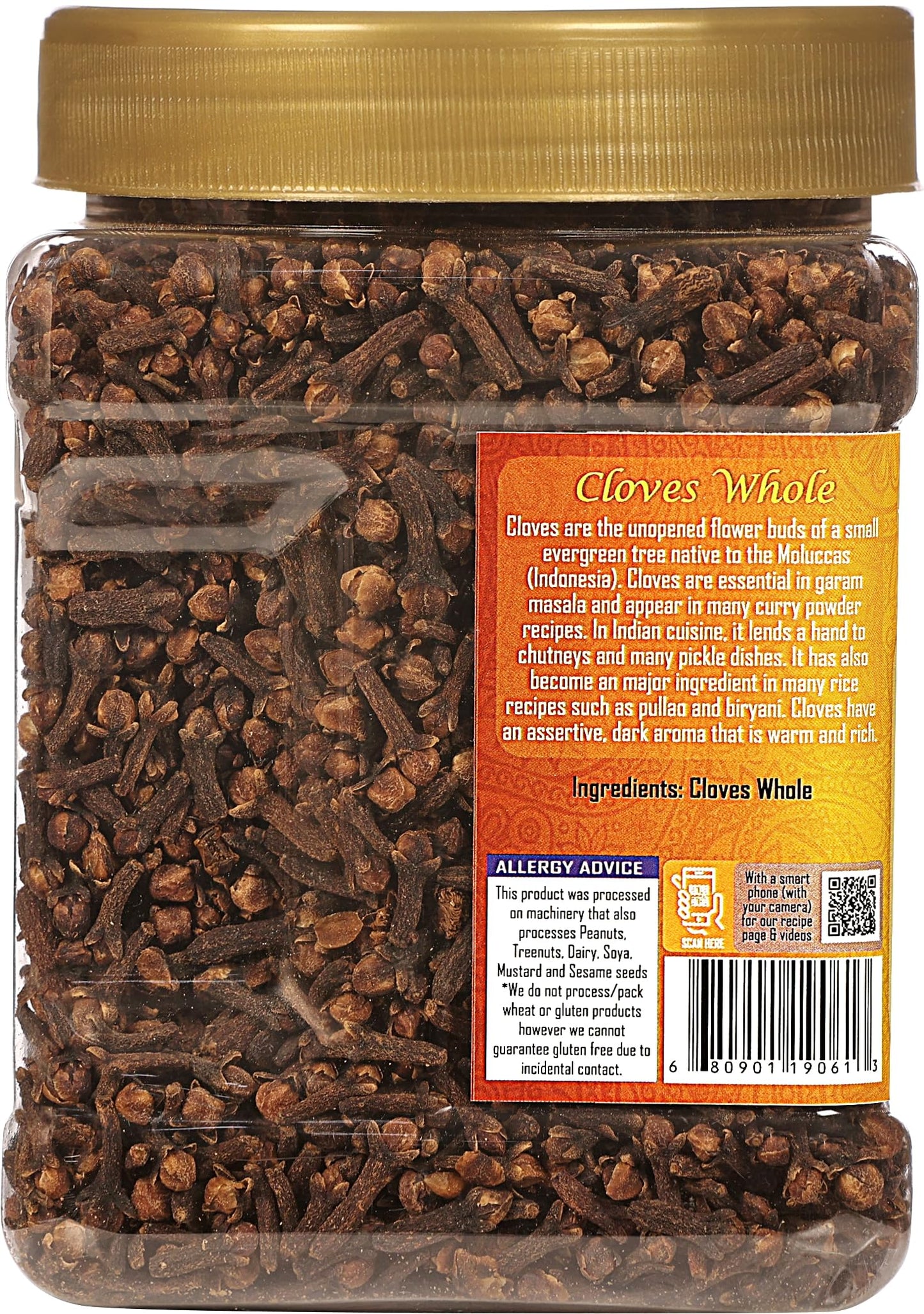 Rani Cloves Whole (Laung) 14oz (400g) Great for Food  Tea  Pomander Balls and Potpourri  Hand Selected  Spice  Bulk PET Jar ~ All Natural | NON-GMO | Kosher | Vegan | Gluten Friendly | Indian Origin