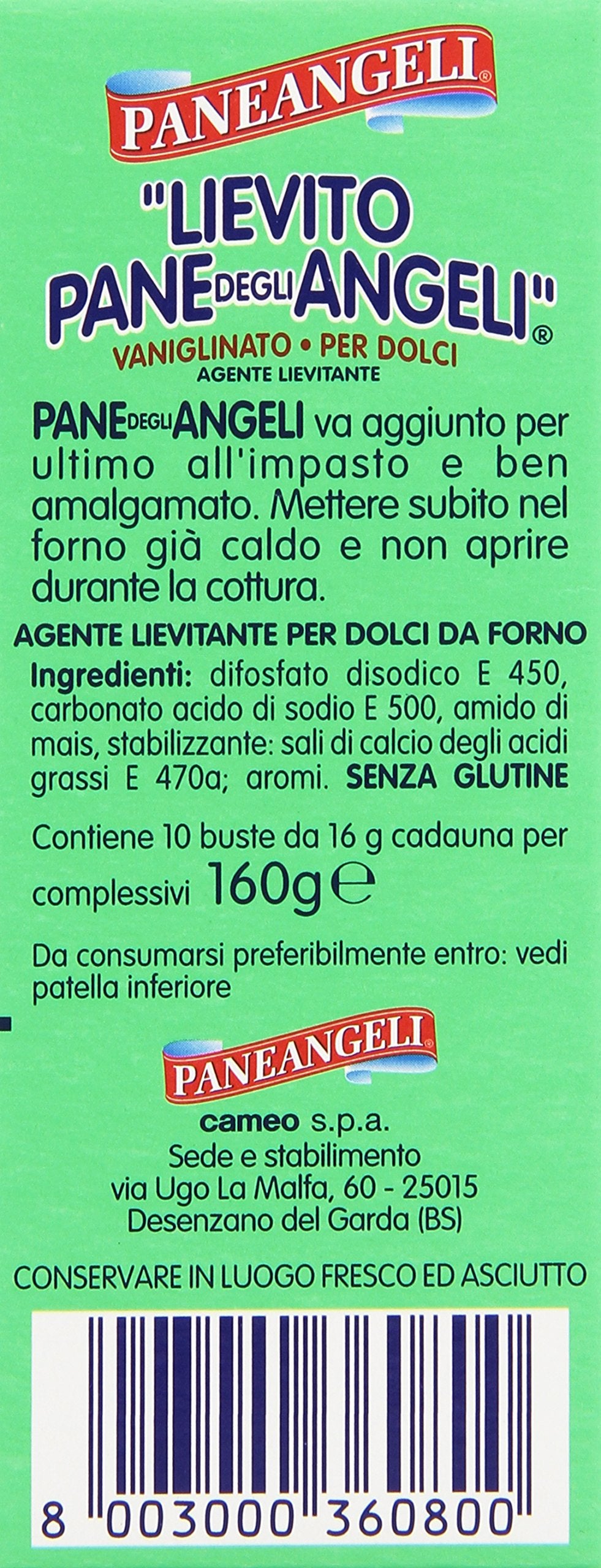 Paneangeli Lievito Pane Degli Angeli - 10 Count