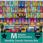 Healthy Mixed Snack Bar Variety Box Variety | (Pack of 100) | Perfect for Men, Women, Adults, Office, School, College, Work | Mi
