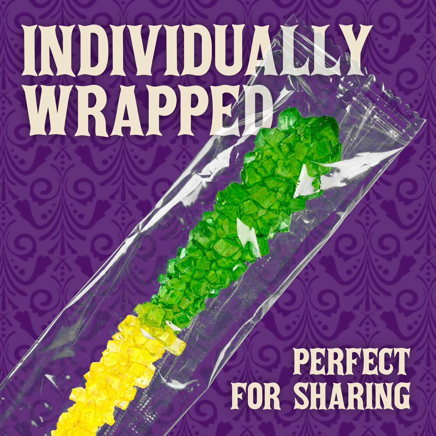 Boone'S Mill Rocksicles - 36 Extra Large Rock Candy Sticks - Assorted Double Flavors